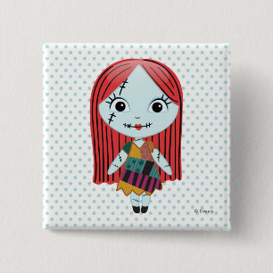 Nightmare Before Christmas   Sally Emoji 2 Inch Square Button