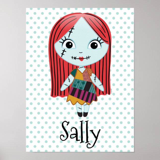 Nightmare Before Christmas | Sally Emoji Poster (Front)