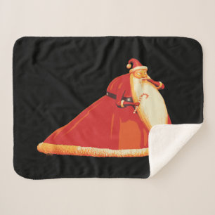 Nightmare Before Christmas Santa Claus Sherpa Blanket