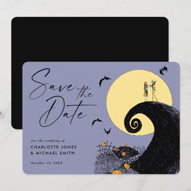 Nightmare Before Christmas Save the Date Invitation (Front/Back)