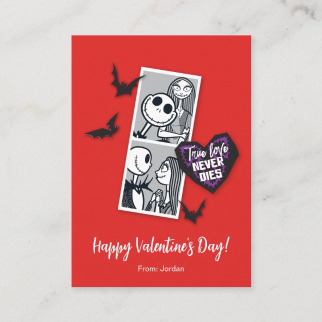 Nightmare Before Christmas True Love Valentine Card (Front)