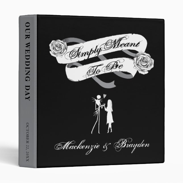 Nightmare Before Christmas Wedding Binder (Front/Spine)