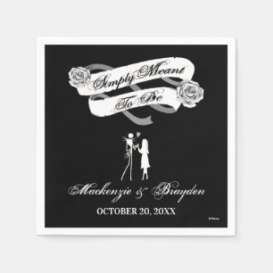 Nightmare Before Christmas - Wedding Napkin