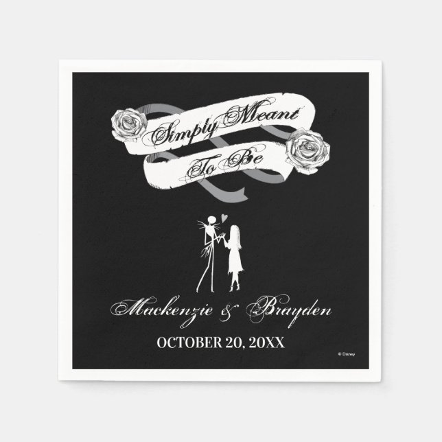 Nightmare Before Christmas - Wedding Napkin (Front)