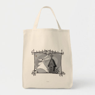 Nightmare Before Christmas   Zero in Cemetery Tote Bag