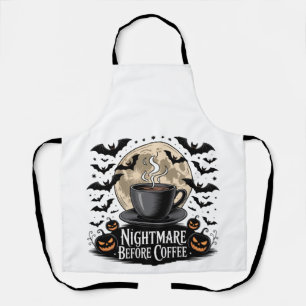 Nightmare Before Coffee Halloween Apron