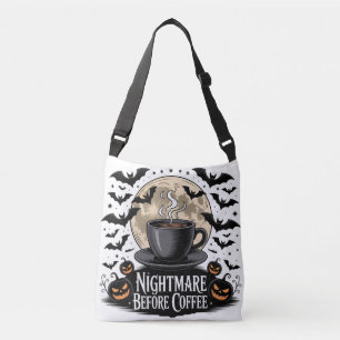 Nightmare Before Coffee Halloween Crossbody Bag