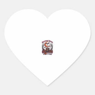 Nightmare Before Coffee Halloween Skull Mug Ghost Heart Sticker