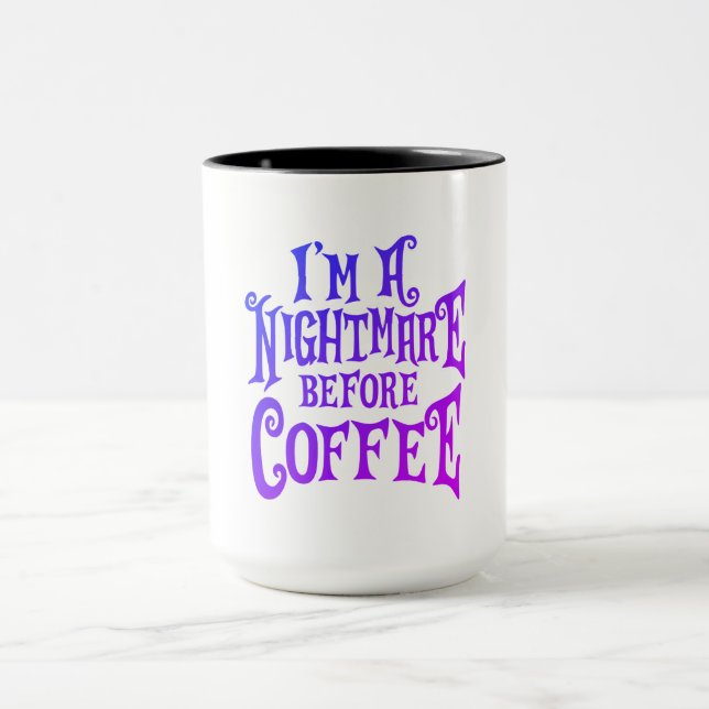 Nightmare before coffee - mug model (Center)