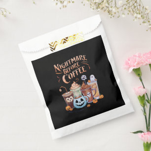 Nightmare Before Coffee Pumpkin Spice Halloween Favour Bag