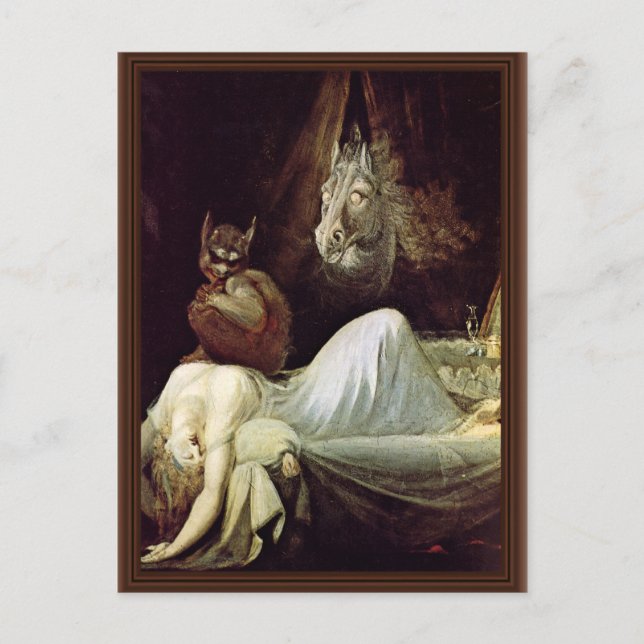 Nightmare By Füssli Johann Heinrich (Best Quality) Postcard (Front)