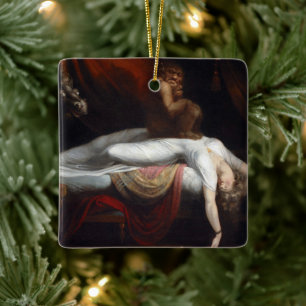 Nightmare by Henry Fuseli Gothic Macabre Dark Art Ceramic Ornament