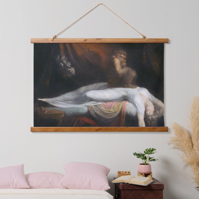 Nightmare by Henry Fuseli Gothic Macabre Dark Art Hanging Tapestry (Bedroom)