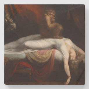 Nightmare by Henry Fuseli Gothic Macabre Dark Art Stone Coaster