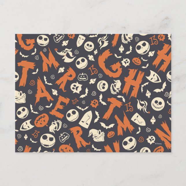 Nightmare Character Toss Pattern Postcard (Front)