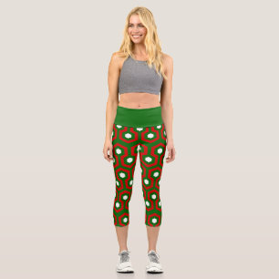 nightmare christmas hotel carpet horror capri leggings