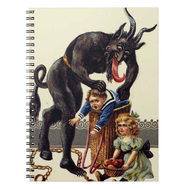 nightmare christmas krampus notebook (Front)