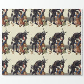 nightmare christmas krampus wrapping paper (Flat)