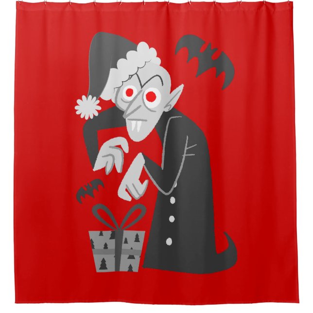 nightmare christmas vampire santa nosferatu black  (Front)