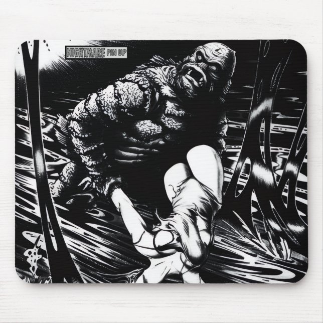 'NIGHTMARE' Horror Comic Mousepad  (Front)