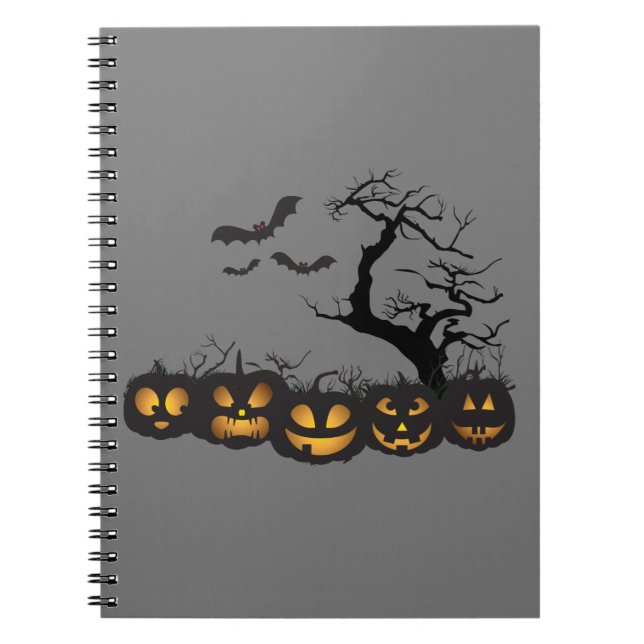 Nightmare Jotter: Halloween Spiral Journal (Front)