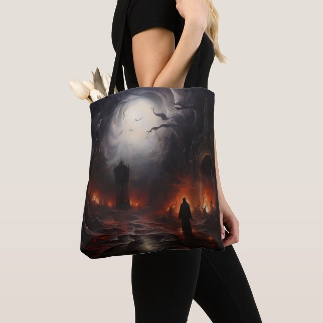Nightmare Landscape Tote Bag (Close Up)