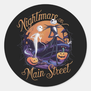 nightmare on Main Street,Halloween Classic Round Sticker