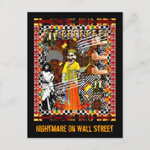 Nightmare On Wall Street Postcard