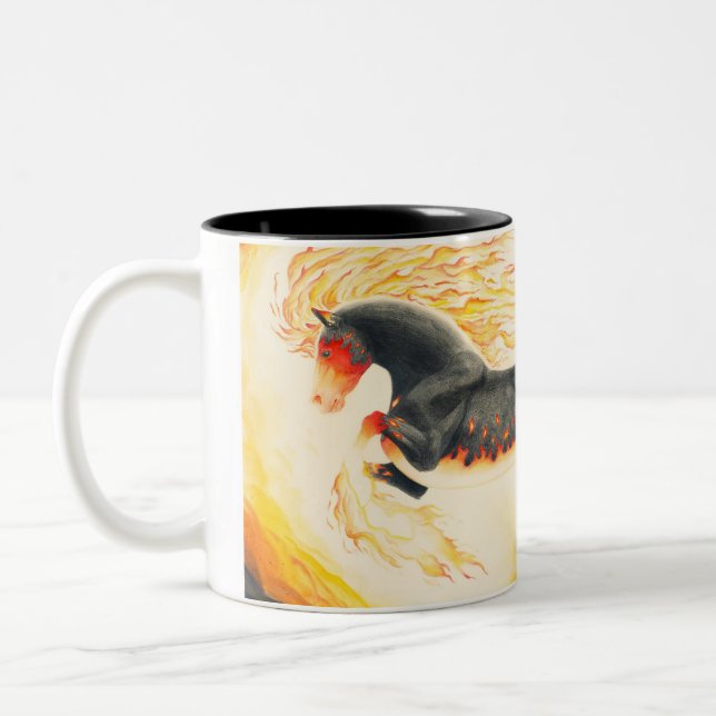 Nightmare redesign Two-Tone coffee mug (Left)