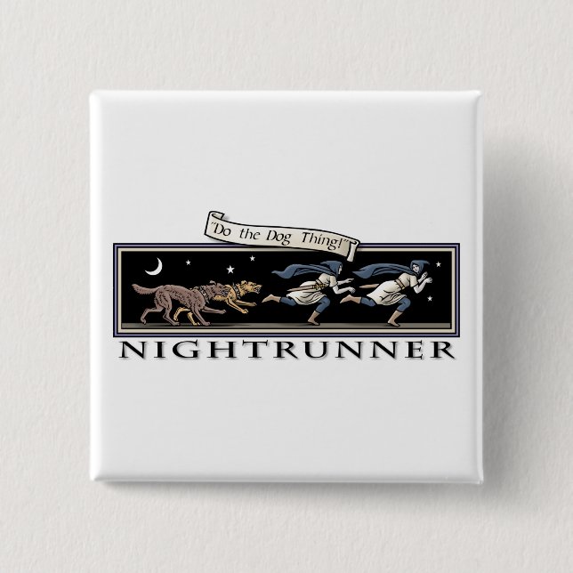 Nightrunner Square Button (Front)