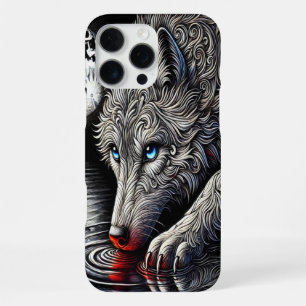 Night's Majesty: White Wolf iPhone 16 Pro Max Case