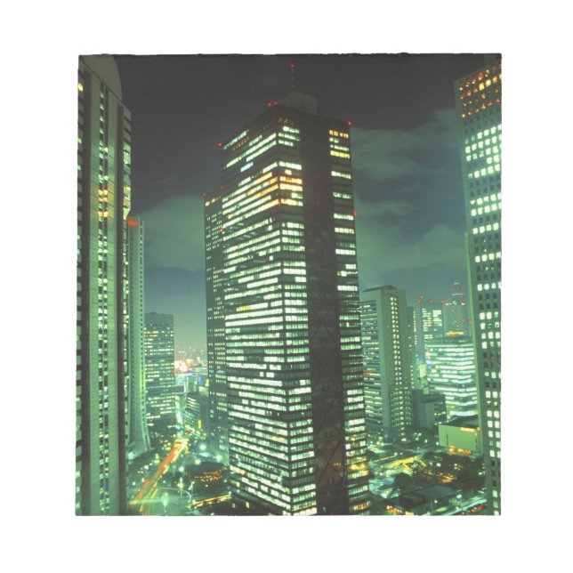 Nightscape, Shinjuku, Tokyo, Japan Notepad (Front)