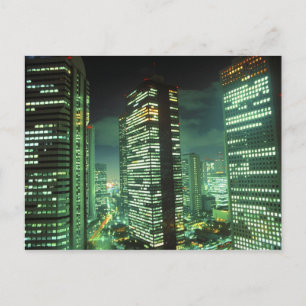 Nightscape, Shinjuku, Tokyo, Japan Postcard