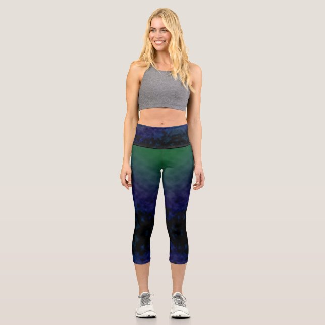 Nightshade Veil Capri Leggings (Front)
