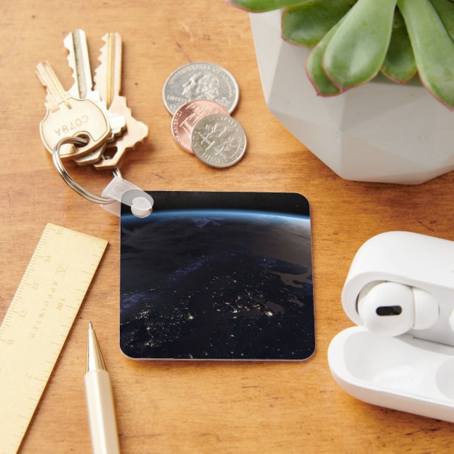 Nighttime Far Northern Europe Keychain (Desk)