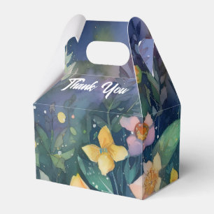 Nighttime Garden Flowers Favor Box