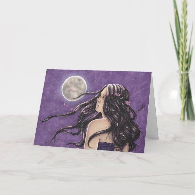 Nighttime Melancholy Greeting Card (Front)