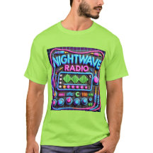 NIGHTWAVE RADIO CLAYMATION LOGO TSHIRT