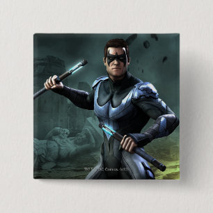 Nightwing 2 Inch Square Button