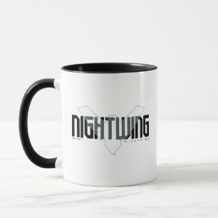 Nightwing Hi-Tech Name Graphic Mug