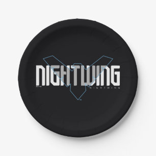 Nightwing Hi-Tech Name Graphic Paper Plate