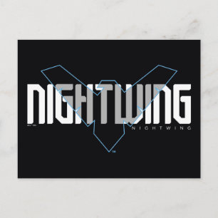Nightwing Hi-Tech Name Graphic Postcard