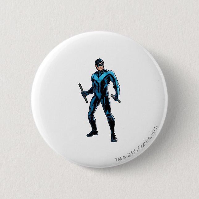 Nightwing Stands 2 Inch Round Button (Front)