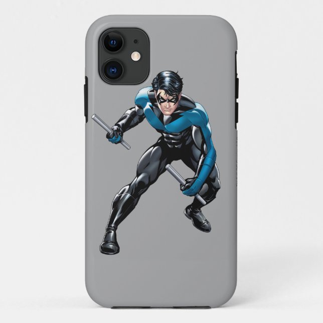 Nightwing with Weapons Case-Mate iPhone Case (Back)