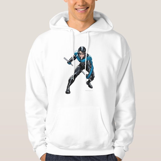 Nightwing with Weapons Hoodie (Front)