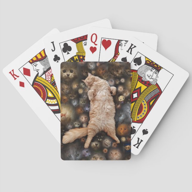 Nighty Nighty Kitty Cat,  Playing Cards (Back)