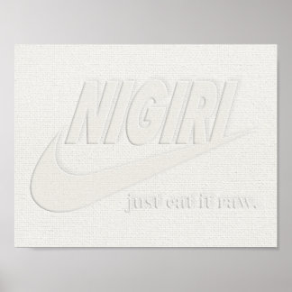 Nigiri Embossed Parody Poster