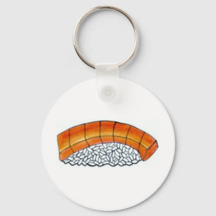 Nigiri Japanese Food Salmon Sushi Roll Keychain