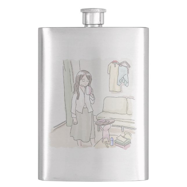Nigiri Nigiri Hip Flask (Front)