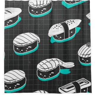 Nigiri Sushi Vintage Sketch Pattern